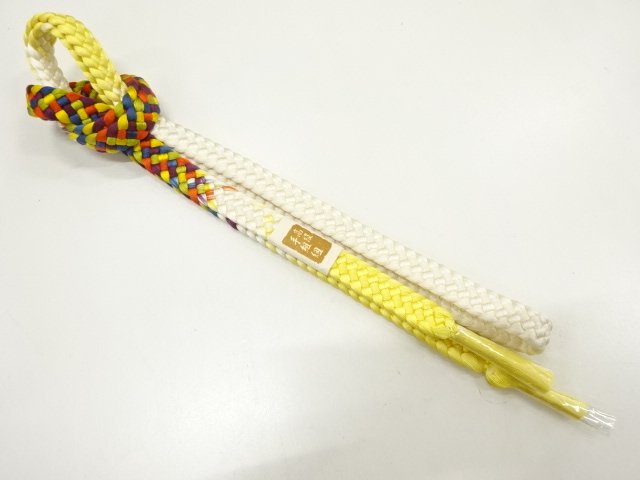 JAPANESE KIMONO / UNUSED HAND-TIED OBIJIME
